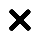 Cross-small free interface icon