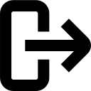 Sign-out-alt free interface icon
