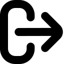 Sign-out-alt free interface icon